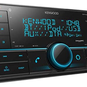 Kenwood DPX304MBT Double DIN in-Dash Digital Media Receiver with Bluetooth (Does not Play CDs) | Mechless Car Stereo Receiver | Amazon Alexa Ready - Black