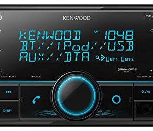 Kenwood DPX304MBT Double DIN in-Dash Digital Media Receiver with Bluetooth (Does not Play CDs) | Mechless Car Stereo Receiver | Amazon Alexa Ready - Black