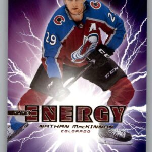 2019-20 Upper Deck Hockey Series 1 Pure Energy #PE-18 Nathan MacKinnon Colorado Avalanche Official UD NHL Trading Card