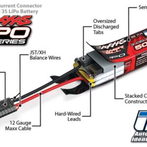 Traxxas 2996X - Power Cell 4S 14.8V Lipo Battery / iD Charger Completer Pack