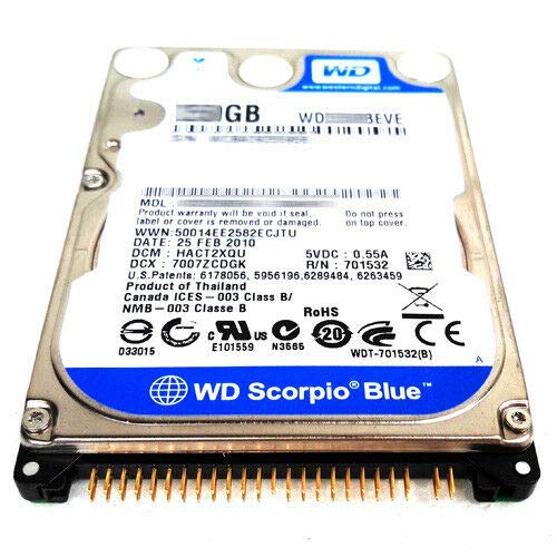 WD3200BEVE Hard Drive 320GB - WD3200BEVE 320GB 2.5" IDE 5400RPM Laptop Hard Drive