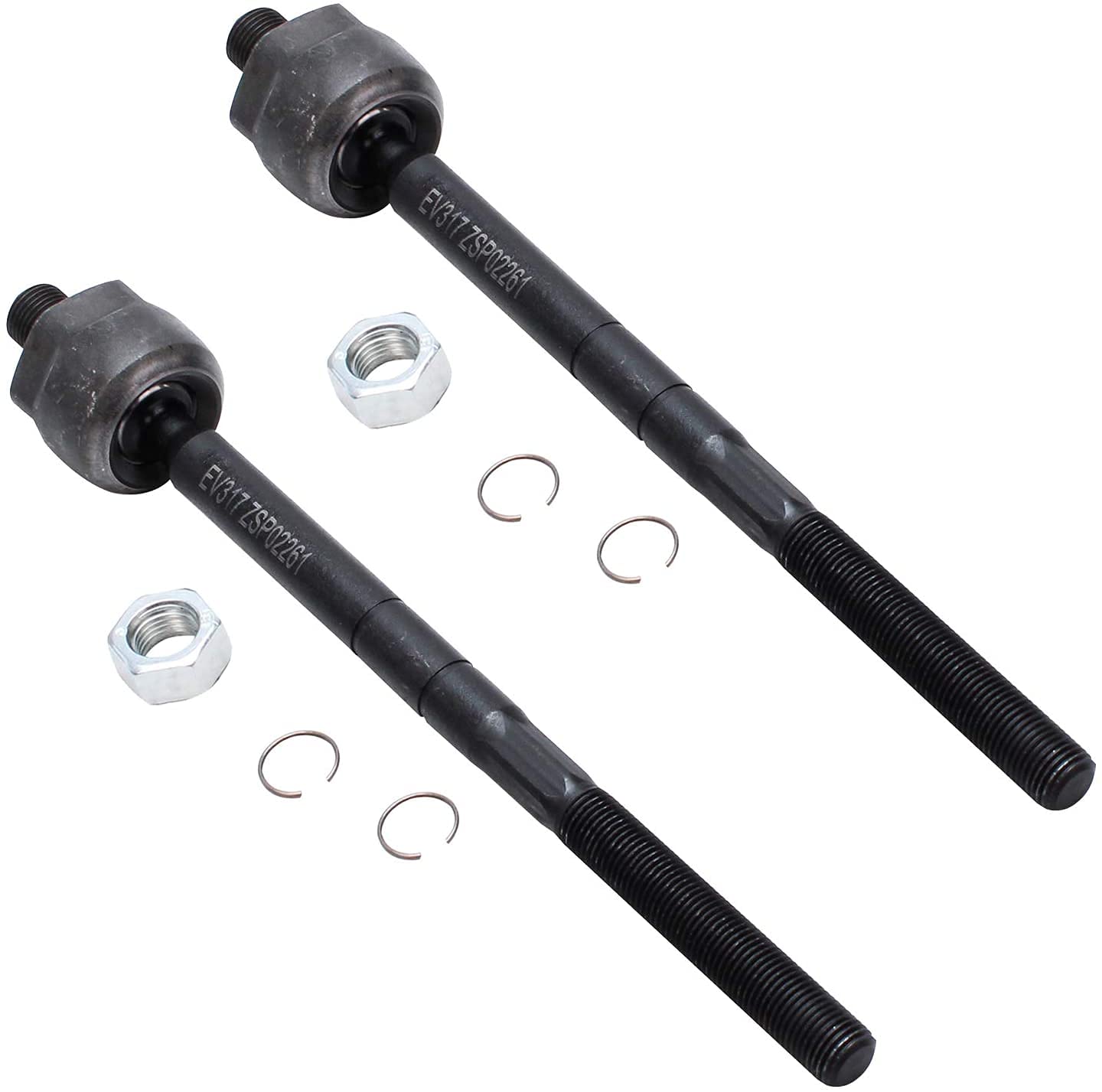 Detroit Axle - 4 Front Inner Outer Tie Rods for 1998-2011 Ford Ranger, 1998-2001 Explorer Mercury Mountaineer Mazda B2500, Inner Outer Tie Rod End Links Replacement