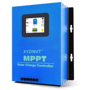 xyz invt mppt solar charge controller 60a max 170v input volt pv solar panel controller touch screen lcd display 12v/24v/48v auto identify 36v manual setting (mppt-60a)