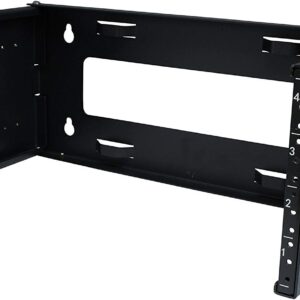 Ares Vision 19 Inch Wide 4U Heavy Duty Steel Extendable Wall Mount Bracket Rack for Network Equipment (4U)