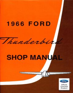 1966 ford thunderbird shop manual