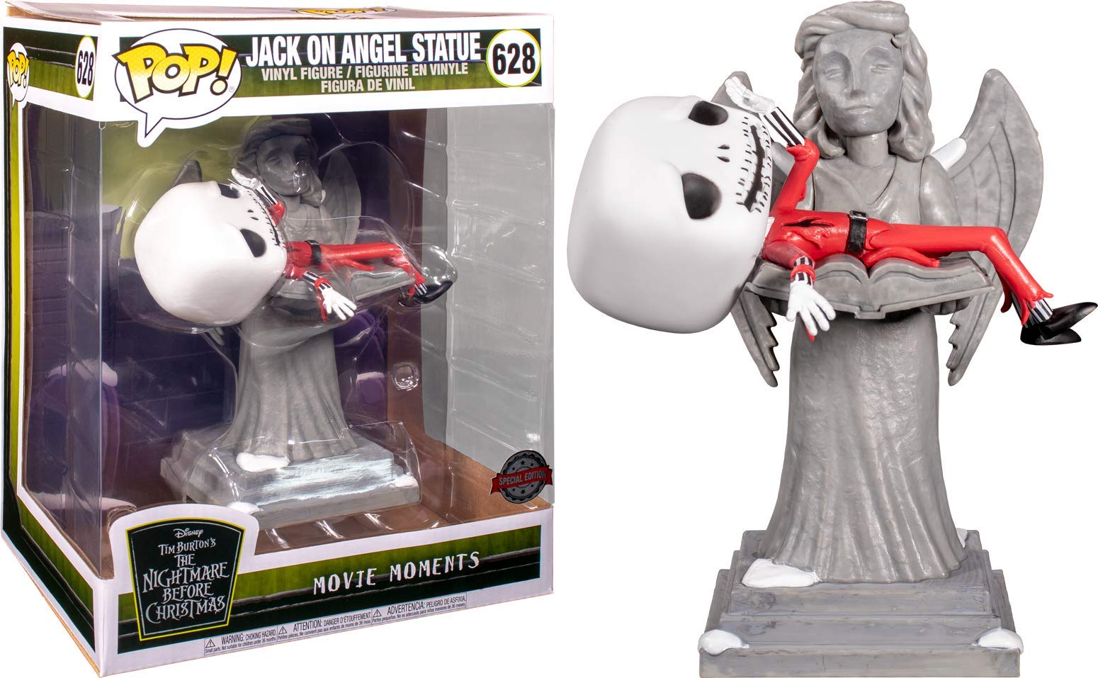 Funko Pop! Disney The Nightmare Before Christmas Jack on Angel Statue Movie Moment Exclusive #628