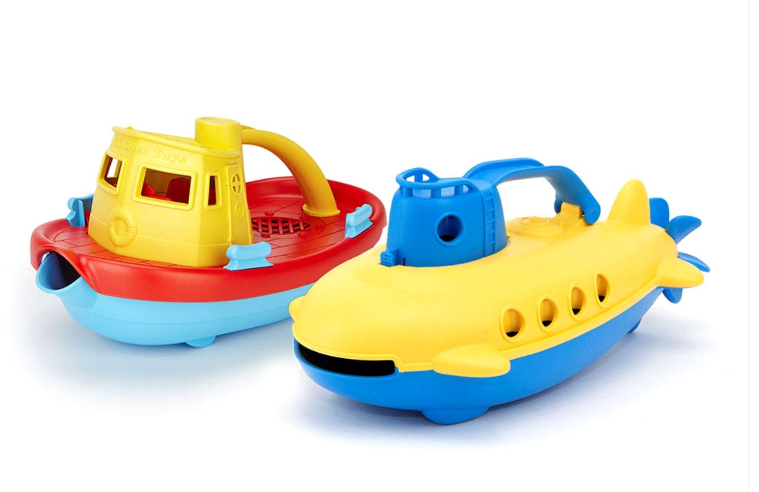 Green Toys Tug Boat & Submarine Combo Pack