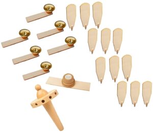 brubaker replacement kit for 18" & 24" natural pyramid - 12 fans, 6 candle holders, fan blades holder & nub