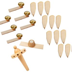 BRUBAKER Replacement Kit for 18" & 24" Natural Pyramid - 12 Fans, 6 Candle Holders, Fan Blades Holder & Nub