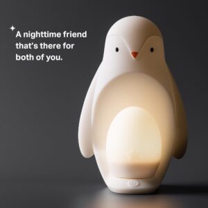 Tommee Tippee Penguin 2 in 1 Portable Nursery Night Light, White