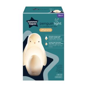 Tommee Tippee Penguin 2 in 1 Portable Nursery Night Light, White