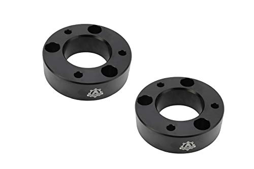 Front Leveling Kit 2.5" Inches - Fits 2004-2018 Ford F-150 Pickup Truck 2WD, 4 Wheel Drive 4WD, 4x4 - Front Strut Spacers Lift 2 1/2 Inch - Forged Aircraft Aluminum Billet Construction