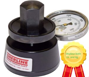 sherline hydraulic tongue weight scale (5781) displays both 0-5000lb and 0-2250 kg. very stable