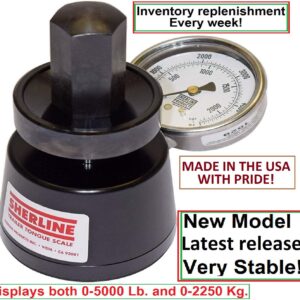 Sherline Hydraulic Tongue Weight Scale (5781) DISPLAYS Both 0-5000lb and 0-2250 Kg. Very Stable