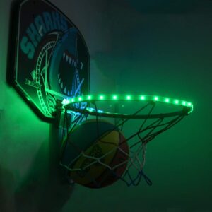 iGREATWALL Waterproof Basketball Hoop Light Motion Sensor LED Basketball Rim Lights