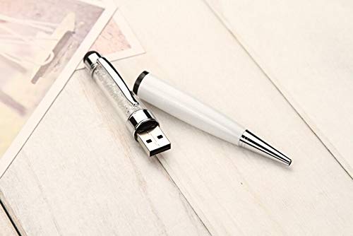 ProductsForYou 3 in 1 Crystal USB Pen with Stylus, Writing Ballpoint Pen with 8GB Hidden USB Flash Drive, Travel and Business Gift for Men and Women, Stylus Pen Compatible with iPad, Tablets, iPhone