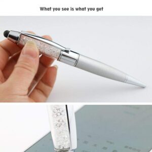 ProductsForYou 3 in 1 Crystal USB Pen with Stylus, Writing Ballpoint Pen with 8GB Hidden USB Flash Drive, Travel and Business Gift for Men and Women, Stylus Pen Compatible with iPad, Tablets, iPhone