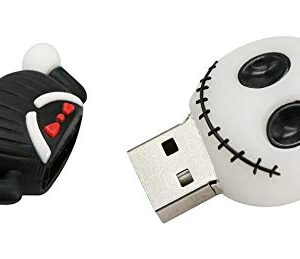 2.0 Jack Skellington Skeleton 16GB USB External Hard Drive Flash Thumb Drive Storage Device Cute Novelty Memory Stick U Disk Cartoon