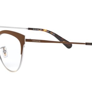 Coach HC5108 Prescription Eyewear Frames, Brown Silver Gold Gradient/Demo Lens, 54 mm