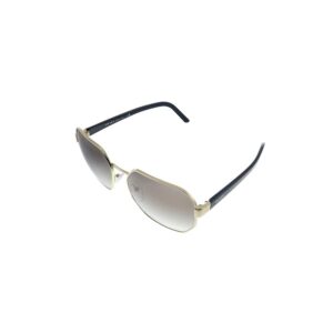 prada pr 54xs zvn5o0 gold metal rectangle sunglasses grey gradient lens