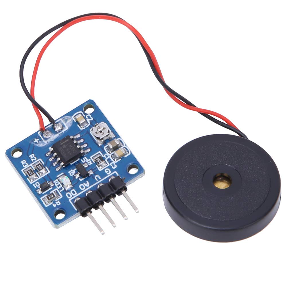 Vibration Switch Sensor Module, Piezoelectric Vibration Tapping Sensor Module Vibration Switch Module 5.0V AD/DO (1)