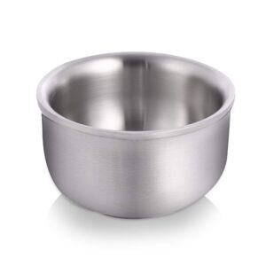 cumberbatch stainless steel shaving bowl for men, men's shaving soap bowl