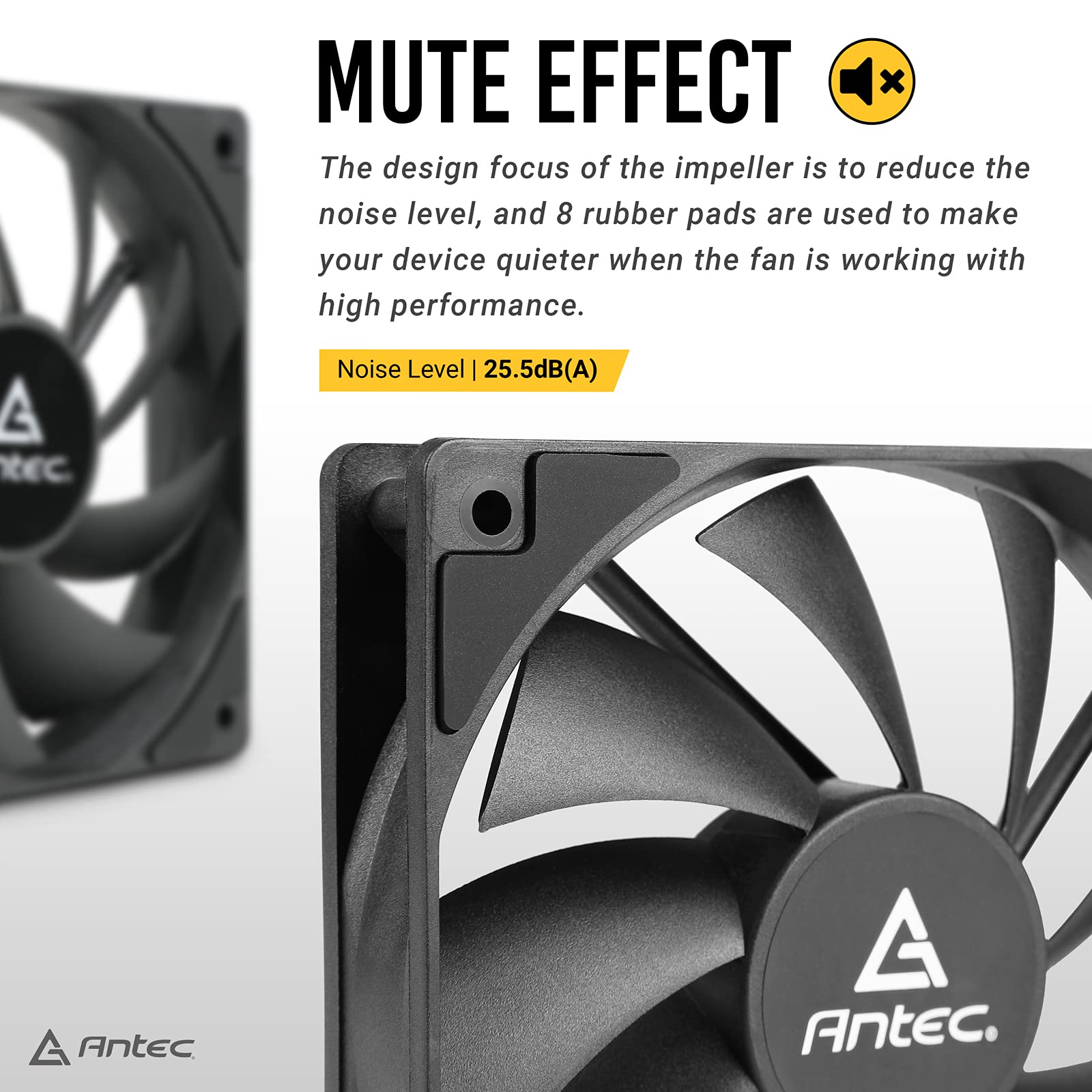 Antec PC Fans, 120mm Fan, Silent Case Fans, High Performance, Silent Quiet Low Noise, 3-pin Connector, P12 Series 5 Packs