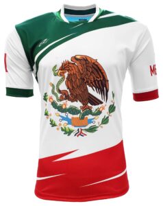 arza sports mexico men fan jersey color green,white,red (medium)