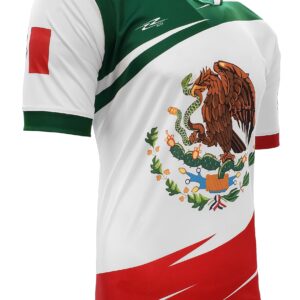 Arza Sports Mexico Men Fan Jersey Color Green,White,Red (Medium)