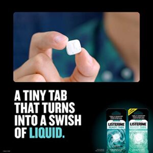 Listerine Ready! Tabs Chewable Tablets with Soft Mint Flavor, Revolutionary 4-Hour Fresh Breath Tablets to Help Fight Bad Breath On-the-Go, Sugar-Free, Alcohol-Free & Gluten-Free, 8 ct