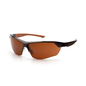 carhartt - chb1118dt braswell anti-fog safety glasses eye protection, black frame, bronze lens