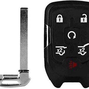 6 Buttons Replacement Key Fob Cover Case fits for 2014 2015 2016 2017 Chevrolet Chevy Suburban Tahoe GMC Yukon Keyless Entry Key Fob Shell