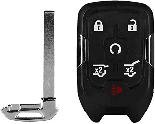 6 Buttons Replacement Key Fob Cover Case fits for 2014 2015 2016 2017 Chevrolet Chevy Suburban Tahoe GMC Yukon Keyless Entry Key Fob Shell