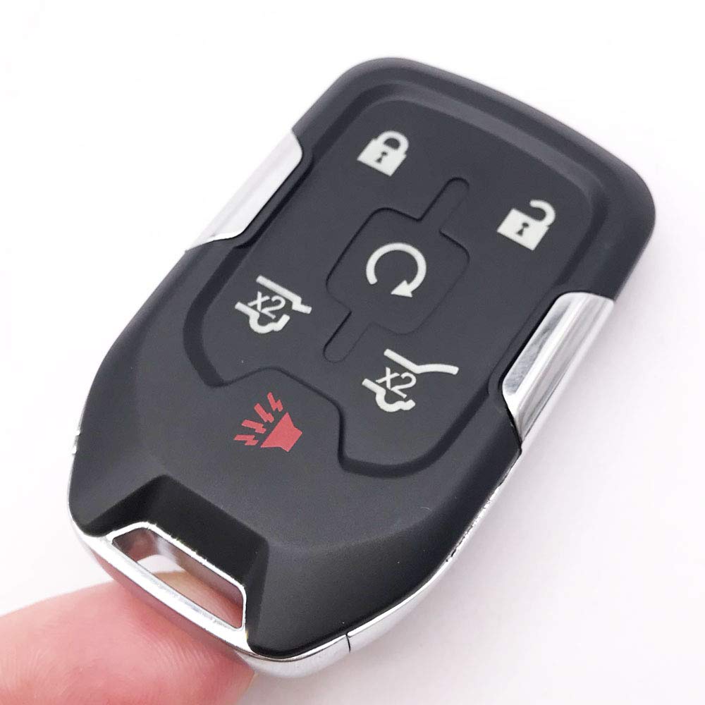 6 Buttons Replacement Key Fob Cover Case fits for 2014 2015 2016 2017 Chevrolet Chevy Suburban Tahoe GMC Yukon Keyless Entry Key Fob Shell