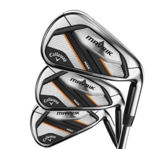 callaway golf 2020 mavrik max iron set (set of 6 clubs: 5 iron - pw, right hand, steel, regular)