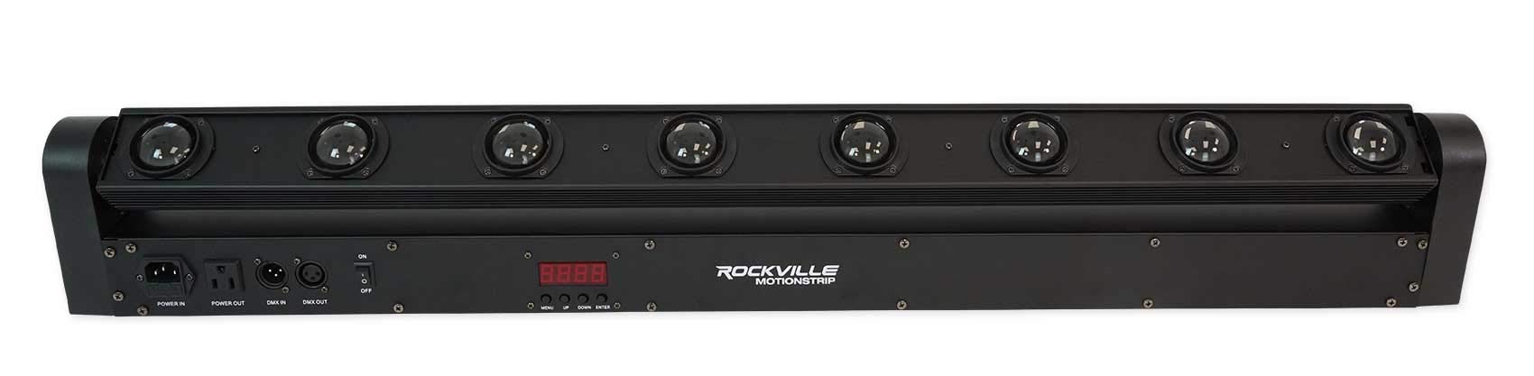 Rockville MOTIONSTRIP Motorized Moving Head RGBW Color Strip Wash/Beam Light Bar