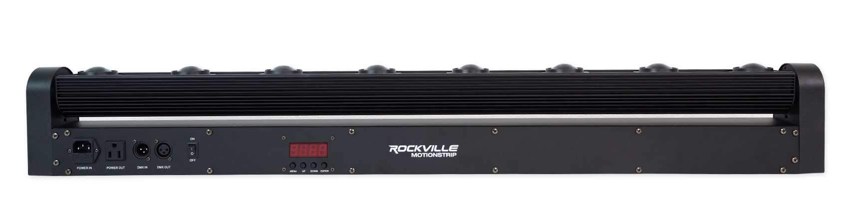 Rockville MOTIONSTRIP Motorized Moving Head RGBW Color Strip Wash/Beam Light Bar