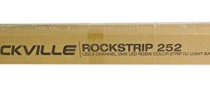 Rockville ROCKSTRIP 252 LED 5 Channel DMX RGB Color Strip DJ Wash Up Light Bar