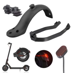 tomall scooter replacement accessory includes rear fender and rear mudguard bracket and rear brake light with 3 pieces rubber vibration dampers compatible for m365/ m365 pro scooter