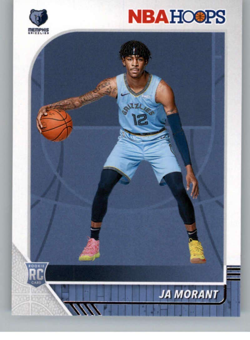 2019-20 Panini Hoops #259 Ja Morant Memphis Grizzlies RC Rookie NBA Basketball Trading Card