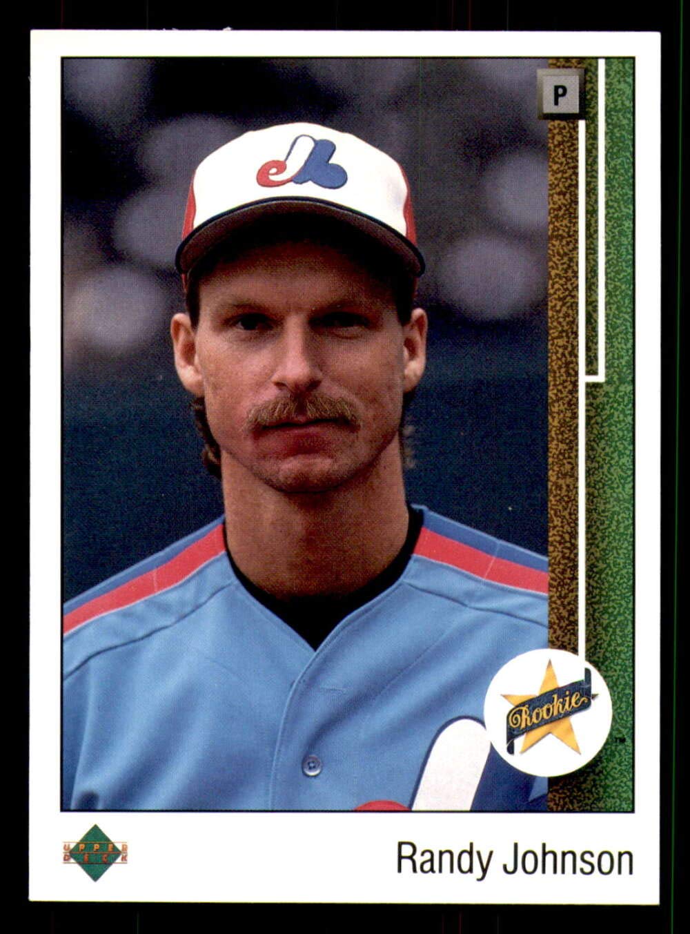 1989 Upper Deck #25 Randy Johnson Montreal Expos MLB Baseball Card (RC - Rookie Card) NM-MT