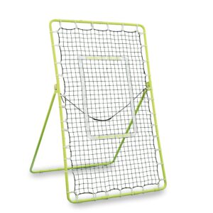 rukket tennis practice rebounder net, 4x6 rebound wall for tennis & racquet sports ball, portable backboard for indoor & outdoor training