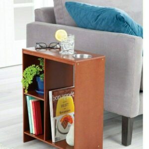 Sofa Table - (Console Table Modern Accent Side Stand Sofa Entryway Hall Display with Storage Shelf for Books)