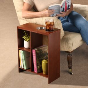 Sofa Table - (Console Table Modern Accent Side Stand Sofa Entryway Hall Display with Storage Shelf for Books)