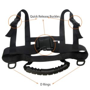 ZipSeven Kids Ski Shoulder Harness Heavy Duty Ski Training Leash Ski Training Harness for Skating, Skateboarding, Snowboard, Roller Skating, Cycling for Kids and Beginners