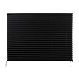camper comfort black rv pleated shade | camper blinds | rv privacy blinds | rv solar shade| motor-coach shade (50" x 38")