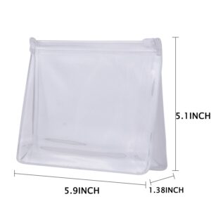 Arroyner 20 PCS Mini Clear Makeup Bag Small Clear Plastic Cosmetic Bags with Zipper Travel Toiletry Makeup Bag