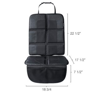 Magnelex Car Seat Protector, Largest Cover, Extra Thick Padding and Waterproof 600D Polyester, 2 Large Pockets, Front or Rear Use, Latch Compliant Car Seat Protector