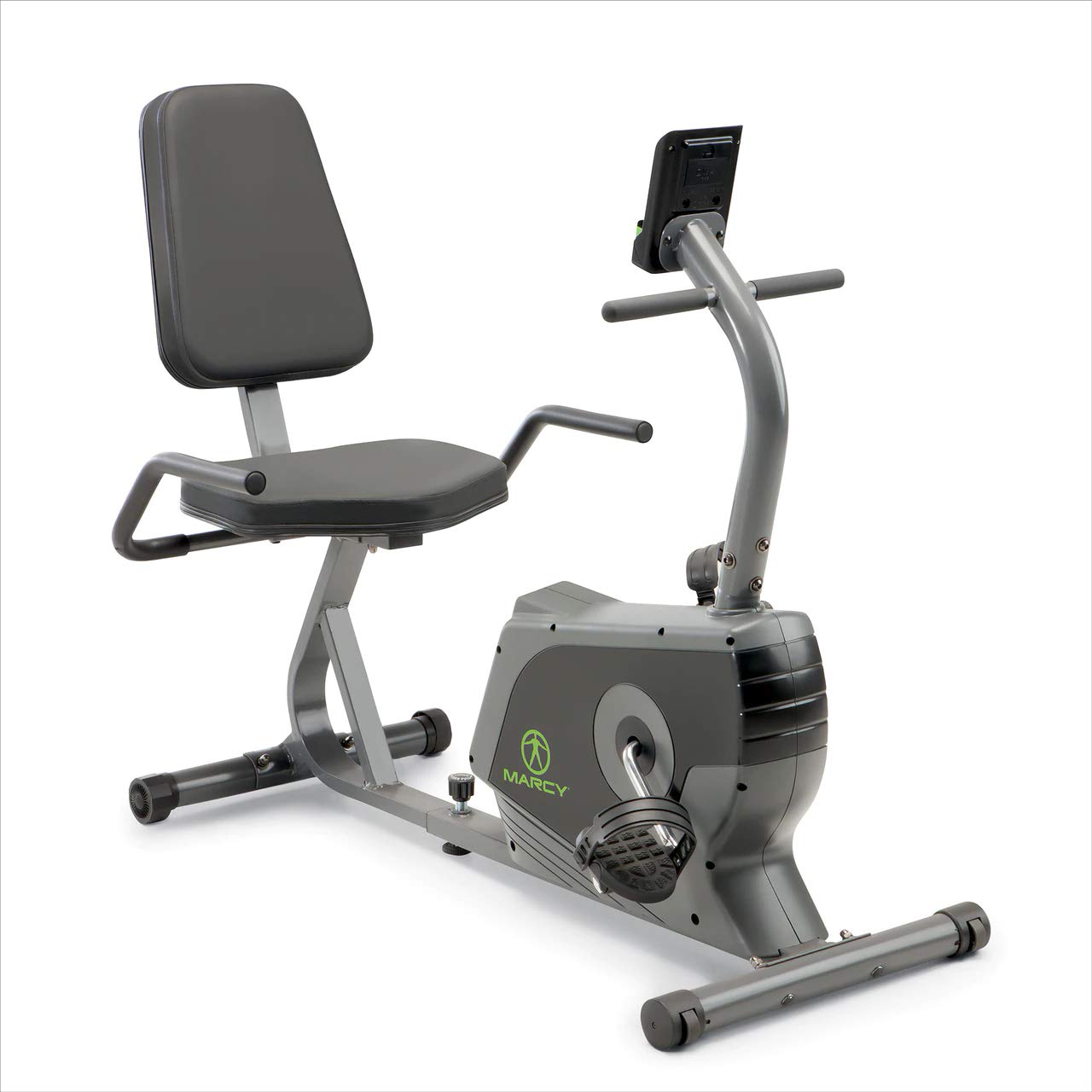 Marcy Magnetic Recumbent Exercise Bike For Home and Home Gym, With Digital Monitor And Quick Adjustable Seat NS-1206R