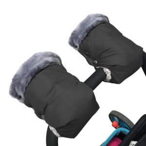 1 pair baby stroller gloves,stroller hand muff warm gloves,extra thick warm waterproof anti-freeze gloves for parents caregivers carriage handmuffs stroller accessories